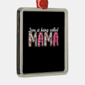 Liefde heet mama. metalen ornament (Rechts)