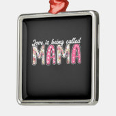 Liefde heet mama. metalen ornament (Links)