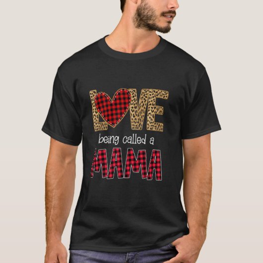 Liefde heet mama Red Pset T-shirt (Voorkant)