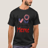 Liefde heet Meme American Flag Patriotic 4th T-shirt (Voorkant)