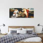 Liefde heilig en profane liefde van Titiaan Canvas Afdruk (Insitu (Slaapkamer))