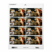 Liefde heilig en profane liefde van Titiaan Etiket (Full Sheet)