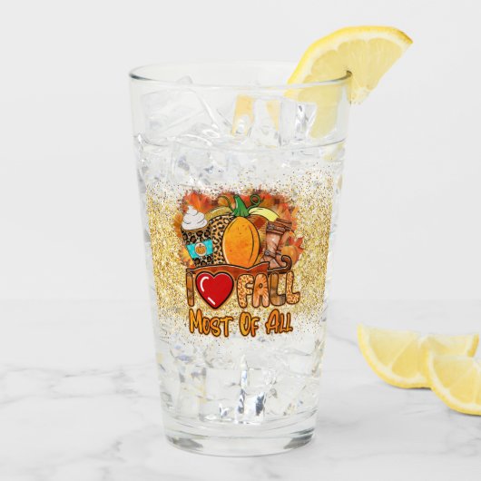 Liefde Herfst herfst aanpassen Glas (Achterkant ijs)