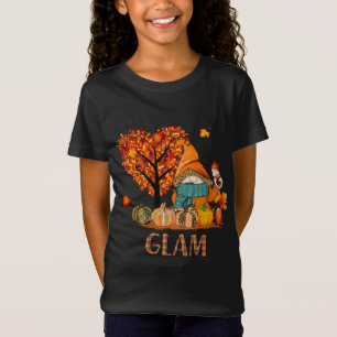Liefde herfst kabouters Glam halloween pompoen oma T-shirt