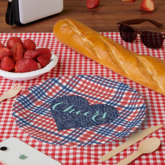 Liefde Herfst Kitsch Borden van de Landbruiloft Papieren Bordje (Picknick)