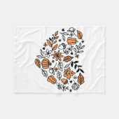 Liefde Herfst Y'all Leopard Pompoen Herfstseizoen  Fleece Deken (Voorkant (Horizontaal))