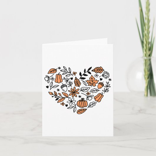 Liefde Herfst Y'all Leopard Pompoen Herfstseizoen  Kaart (Voorkant)