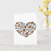 Liefde Herfst Y'all Leopard Pompoen Herfstseizoen  Kaart (Gele Bloem)