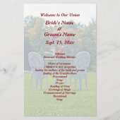 Liefde - herfstbomen Wedding Flyer (Voorkant)