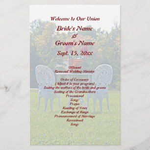 Liefde - herfstbomen Wedding Flyer