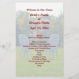 Liefde - herfstbomen Wedding Flyer