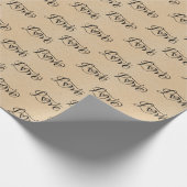 Liefde Herhalend Kraft Patroon Romantische Valenti Cadeaupapier (Hoek)