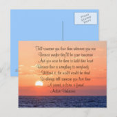 Liefde herinneringen aan liefdesvriendinnetje briefkaart (Voorkant / Achterkant)