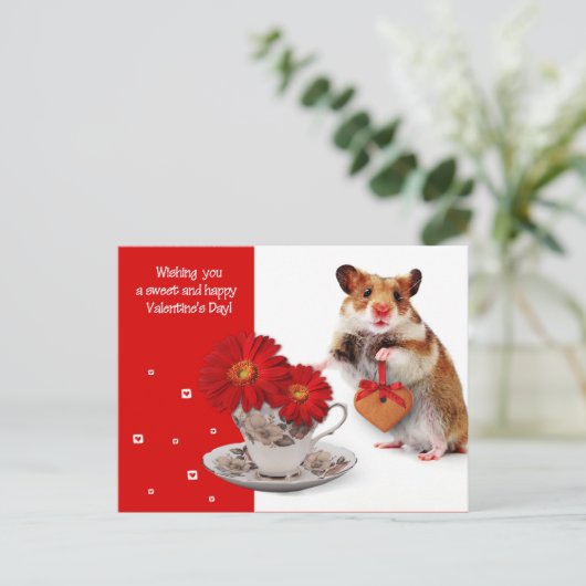 Liefde. Het Briefkaart van de Valentijnsdag van de (Staand voorkant)