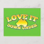 Liefde het neer onder Aussie Australisch Briefkaart (Voorkant)