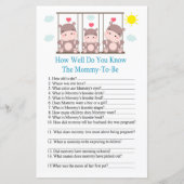 Liefde hippo Hoe goed ken je het baby shower spel? (Voorkant)