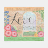 Liefde Hoe dan ook 50" x 60" Fleece Deken (Voorkant (Horizontaal))