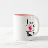 Liefde hoe je een roze Mok bent (Voorkant rechts)