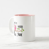 Liefde hoe je een roze Mok bent (Voorkant links)