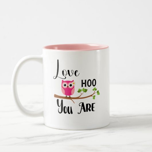 Liefde hoe je een roze Mok bent (Links)