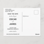 LIEFDE Homohuwelijk Save the Date Briefkaart (Achterkant)
