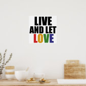 LIEFDE homorechten: gelijke rechten Poster (Keuken)