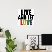 LIEFDE homorechten: gelijke rechten Poster (Thuiskantoor)