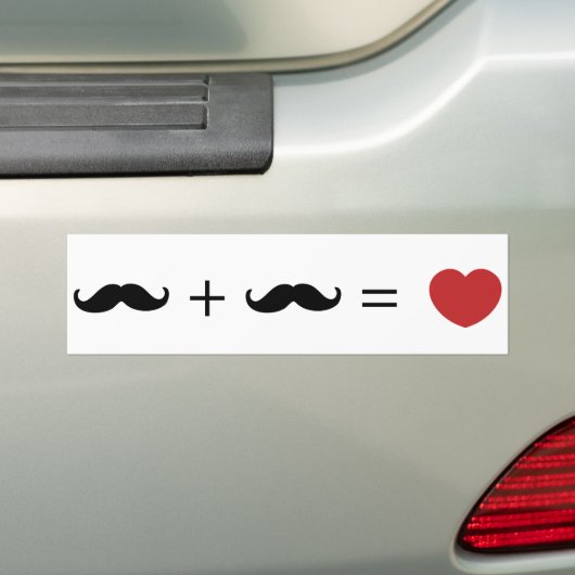 liefde , homoseksuele mannen bumpersticker (Op auto)