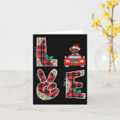 Liefde Hond Boxer Rijden Rode Auto Kerst Trui Voor Kaart (Gele Bloem)