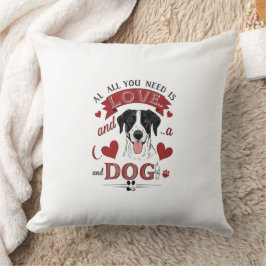 Liefde hond kussen