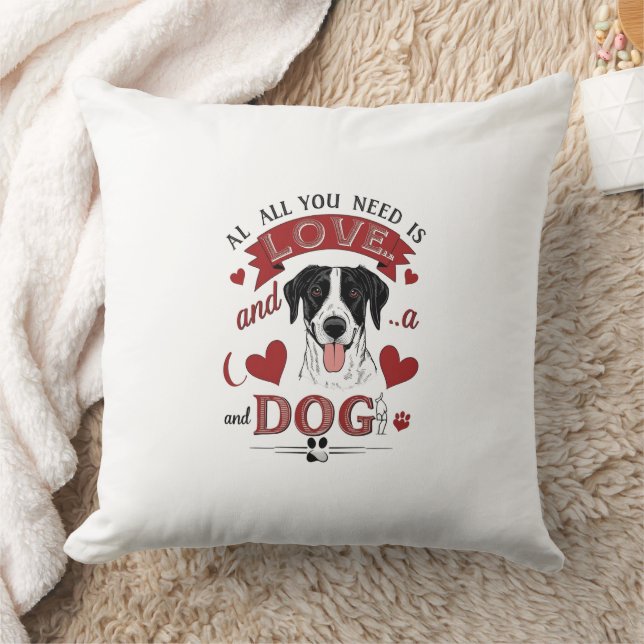 Liefde hond kussen (Deken)