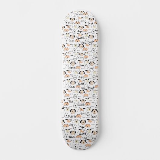 Liefde honden en Puppies Persoonlijk Skateboard (Voorkant)