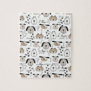 Liefde honden legpuzzel