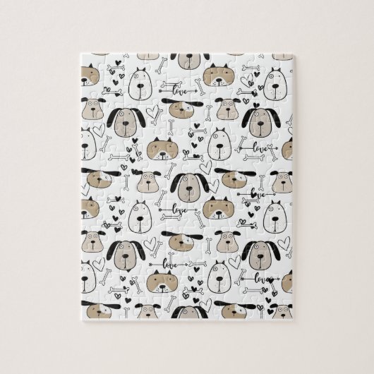 Liefde honden legpuzzel (Verticaal)