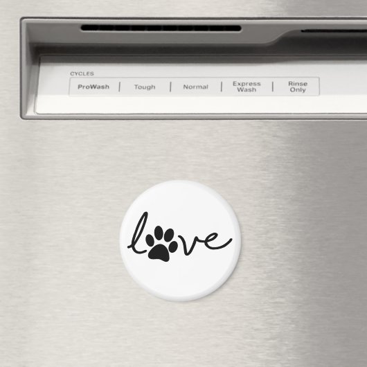 Liefde. Honden van katten poten. Dierendag. Magneet (Insitu (Vaatwasser))