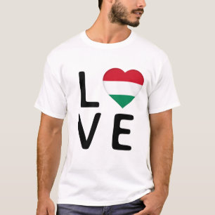 Liefde - Hongarije vlag T-shirt