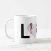 Liefde honkbal Mok (honkbalhart) (Links)