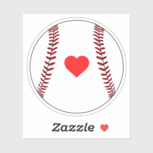 Liefde honkbal sticker