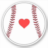 Liefde honkbal sticker (Voorkant)