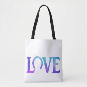 Liefde Hoofd Paars Tote Bag