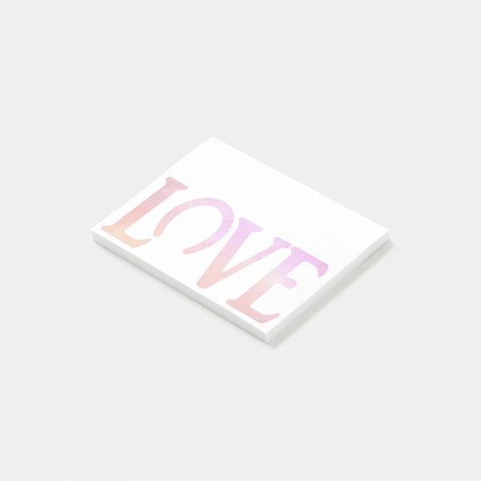 Liefde Hoofd Rood Post-it® Notes (Schuin)