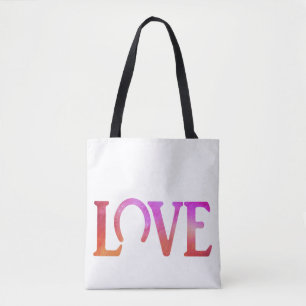 Liefde Hoofd Rood Tote Bag