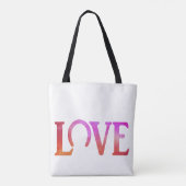 Liefde Hoofd Rood Tote Bag (Achterkant)