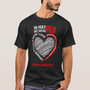 Liefde Hoop Geloof In Mei Draag we Red Survivor St T-shirt