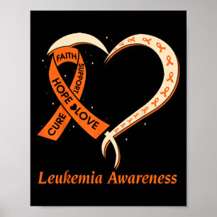 Liefde Hoop Steun Leukemie Kanker Bewustzijn Sinaa Poster