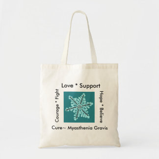 Liefde/Hoop/Vecht/Cure - Myasthenia Bewustheid Tote Bag