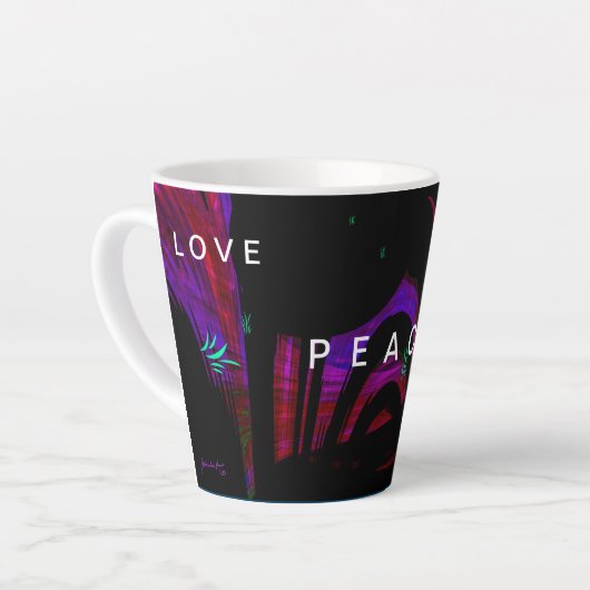 liefde hoop vrede Latte Mok (Linkerhoek)