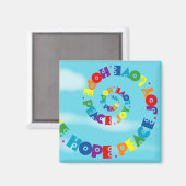 Liefde hoop vrede vreugde magneet (Voorkant / Achterkant)