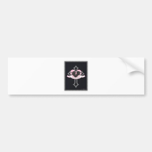 Liefde hoort goed - Stempeleffect Bumpersticker (Voorkant)