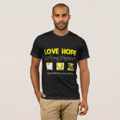 Liefde Hope Awareness Suicide Prevention T-shirt (Voorkant volledig)